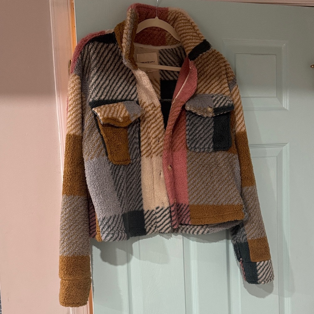 Thread & Supply Multicolor Sherpa Jacket